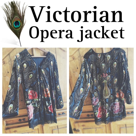 Jacket  Silk & Velvet Opera Jacket Victorian HP🌵 - Picture 5 of 14